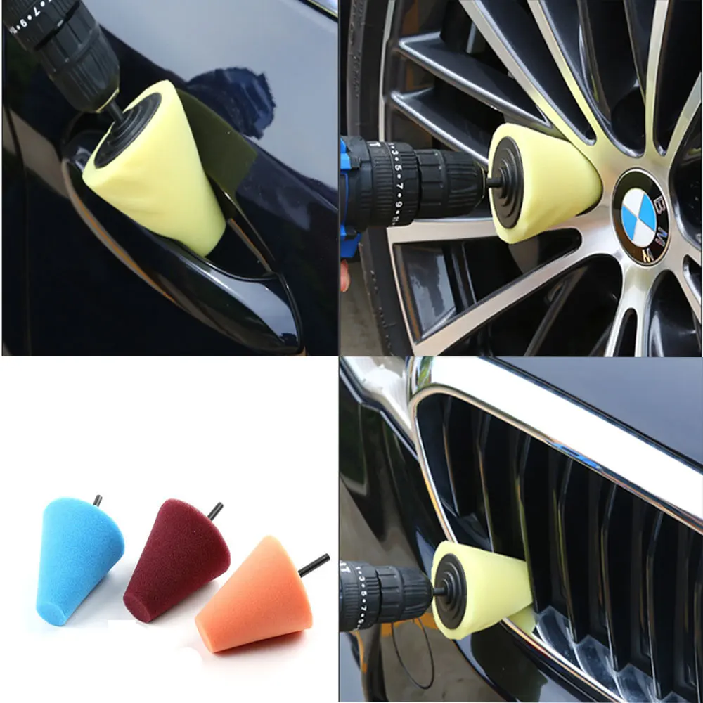 

Car wheel polishing sponge head polishing disc cone sponge ball dead angle polishing wheel car beauty products Accessories