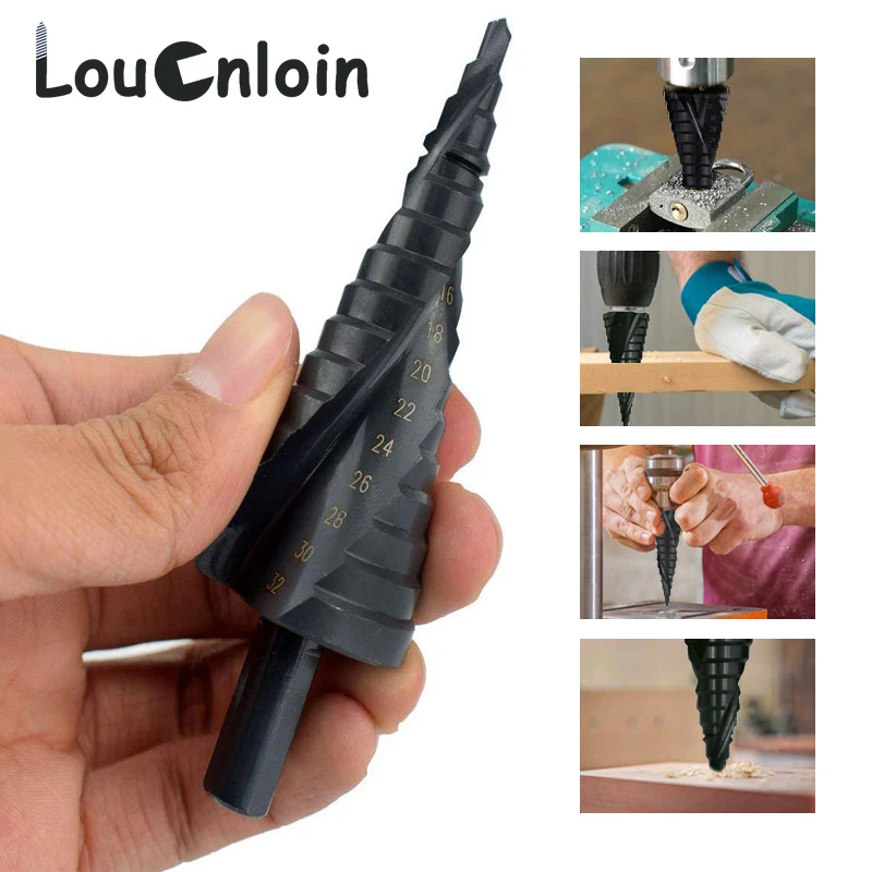 

Набор ступенчатых Сверл из быстрорежущей стали с кобальтом, 4-12, 4-20 мм, 4-32 мм, для металла, Высокоскоростная сталь, спираль для металла, конус, ...