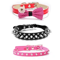 1pcpu leather dog collar for small dogs pets accessories chien pinch collar for dogs leash pet supplies perros mascotas cachorro