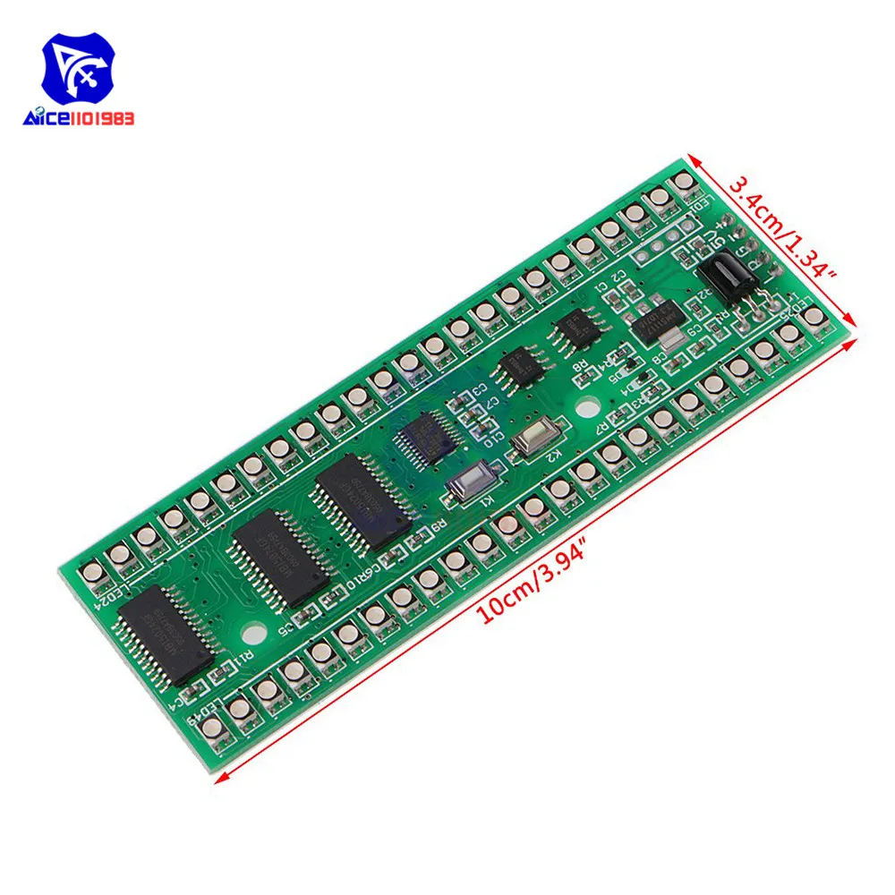 Светодиодный индикатор уровня diymore 5 В двухканальный VU измерительный усилитель