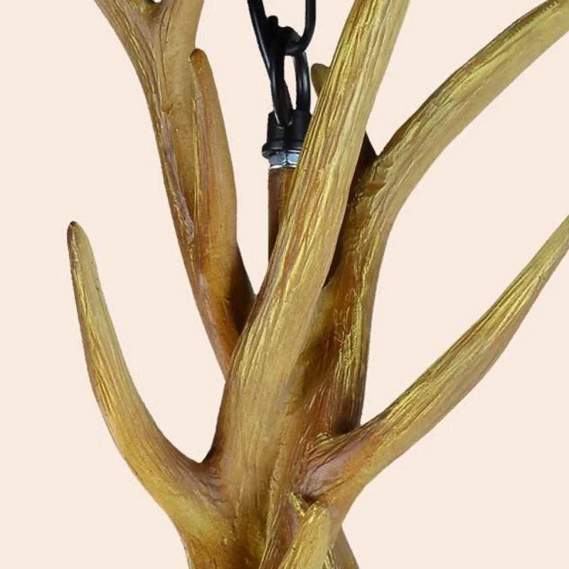 Европейская страна 6 головок американская ретро-люстра искусственная смола