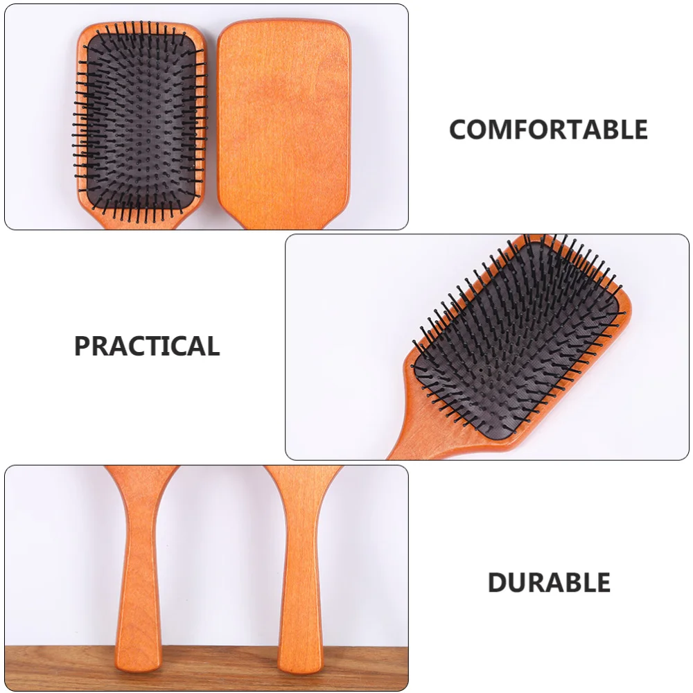

1pc Practical Wooden Combs Mini Airbag Combs Home Portable Combs