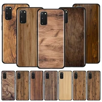 case for samsung galaxy note 10 lite plus 20 ultra 8 9 s20 fe s21 s10 soft silicone phone cover funda wood texture art shell sac