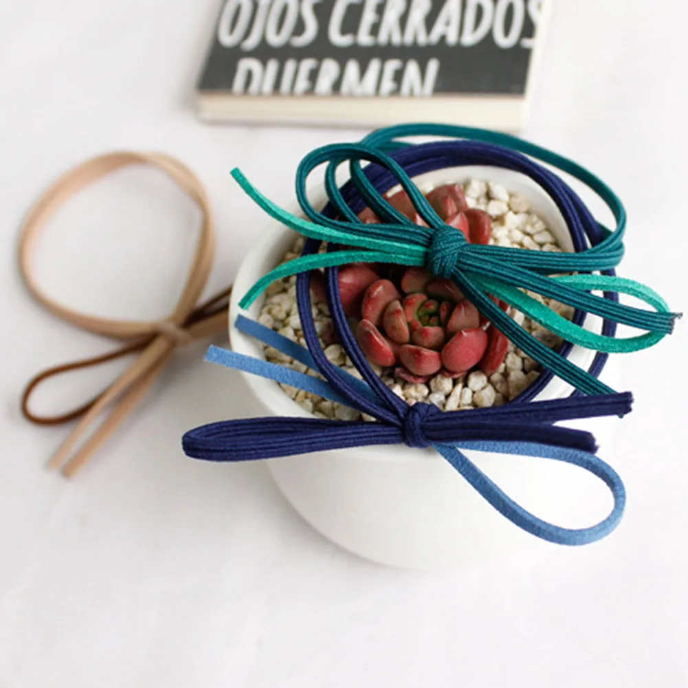 Однотонный эластичный Детский галстук бабочка 5 цветов высокая эластичность