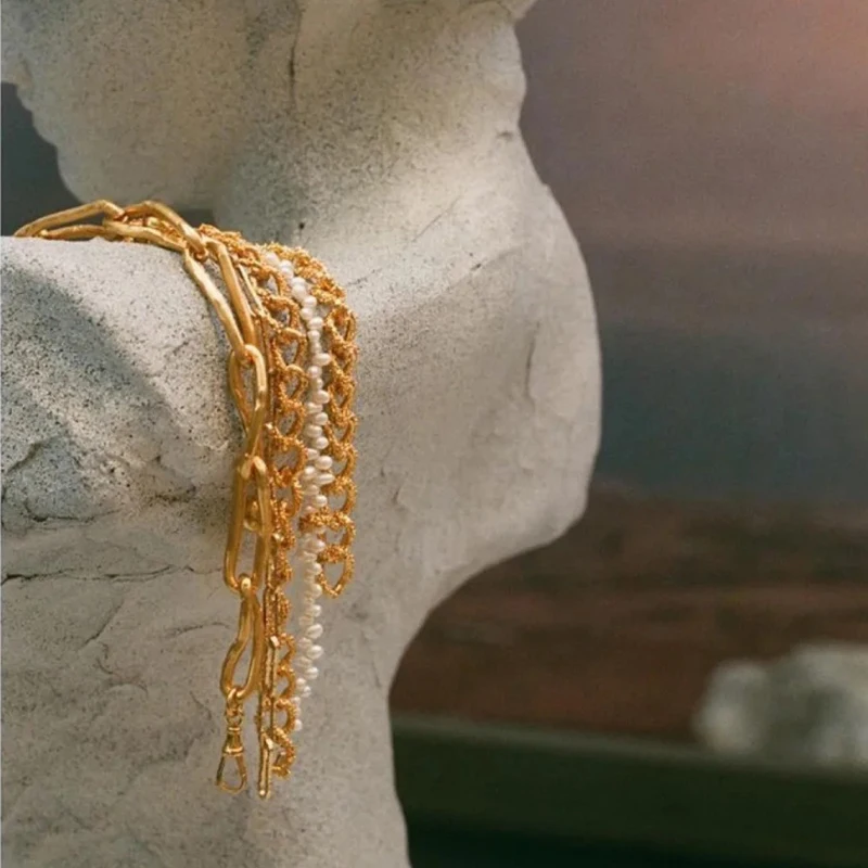 Цепь из нержавеющей стали в стиле панк и готика подарочные аксессуары для женщин