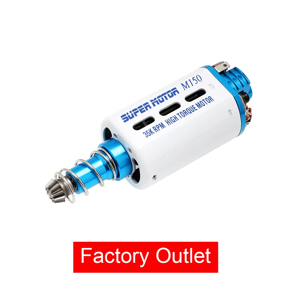 

High Troque N35 Nd-Fe-B Magnet Long Axle Motor CNC Airsoft Motor 35000 RPM With Ventilation Holes For Ver2 Gearbox Gel Blaster