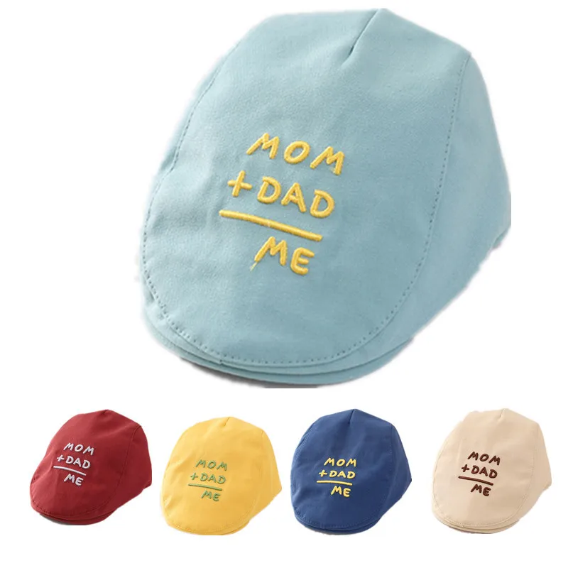 

5Colors Children Berets Boys And Girls Leisure Personality Letter Hat Cotton Kids Peaked Cap Baby's Accessories