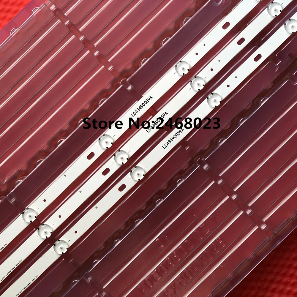 

15pcs LED Backlight strip for LG 43UJ65_UHD_A/B LC43490060A WOOREE 43inch FHD_LED A 43UJ61_FHD LC43490063A INNOTEK DRT 43INCH_A