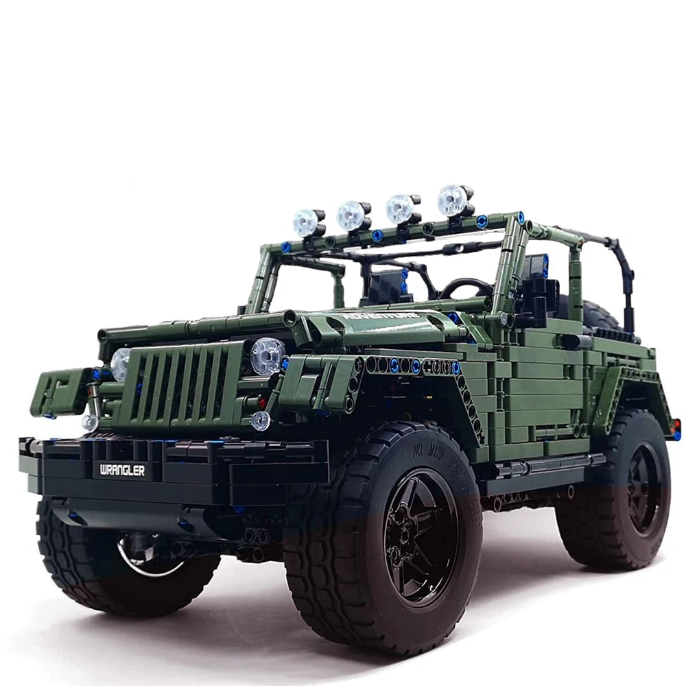 

Off-Road SUV Wrangler Brick Building Blocks Collectible Model Car Truck Kits MOC Lepining Technic Vehicle Kids Adult Toy Gifts