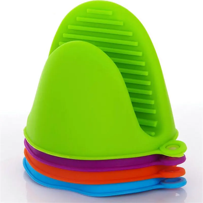 1 пара термостойких силиконовых прихваток для духовки скользящий силиконовый