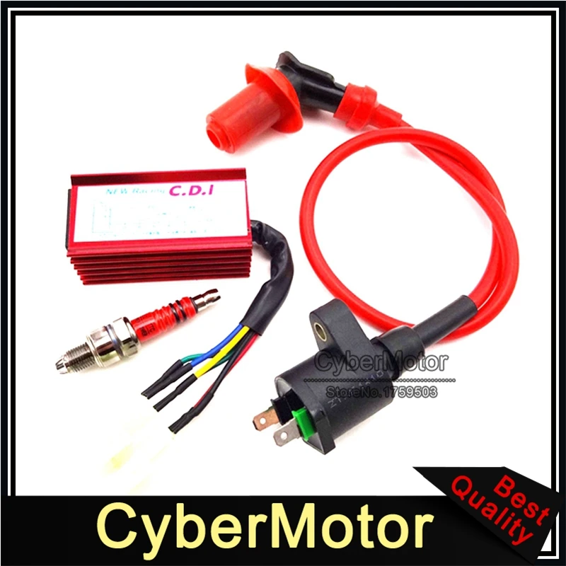 Красная гоночная катушка зажигания AC CDI A7TC Свеча для XR50 XR70 XR80 XR100 CRF50 CRF70 CRF80 CRF100