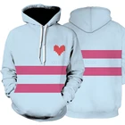 Костюм для косплея игры Undertale Frisk Аниме толстовки Свитшот весенний унисекс фриск пуловер пальто наряд с длинными рукавами с капюшоном синий