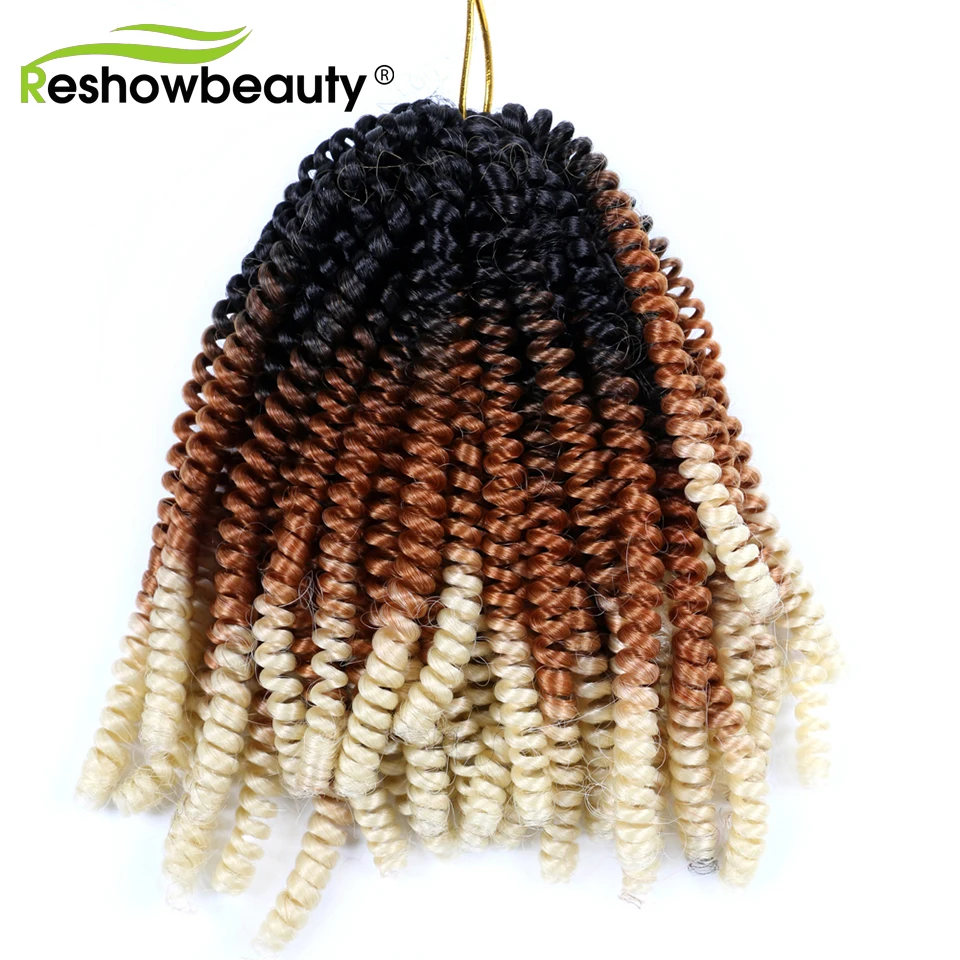 Весна Твист крючком коса Наращивание волос Синтетические твист пряди для