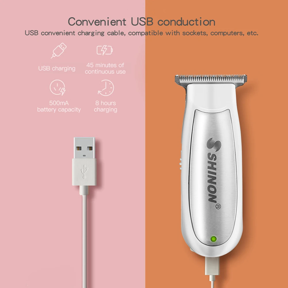 

Baby Hair Trimmer Electric Hair Clipper USB Rechargeable Baby Shaver Cutting Baby Care Cutting Remover kids Quiet Hair Cutting