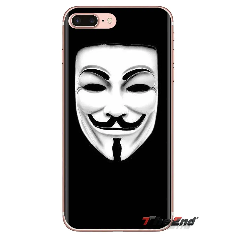 Силиконовые чехлы для телефонов LG Spirit Motorola Moto X4 E4 E5 G5 G5S G6 Z Z2 Z3 G2 G3 C Play Plus Mini Anonymous Mask