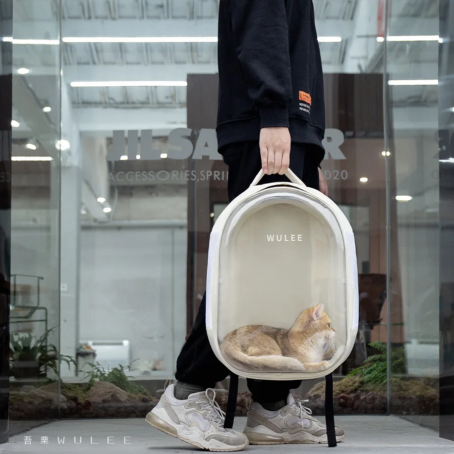 

Pet Bag Cat Carrier Foldable Portable Cat Backpack Space Silo Breathable Carrier Transportation Travel Outdoor Bags Backpack