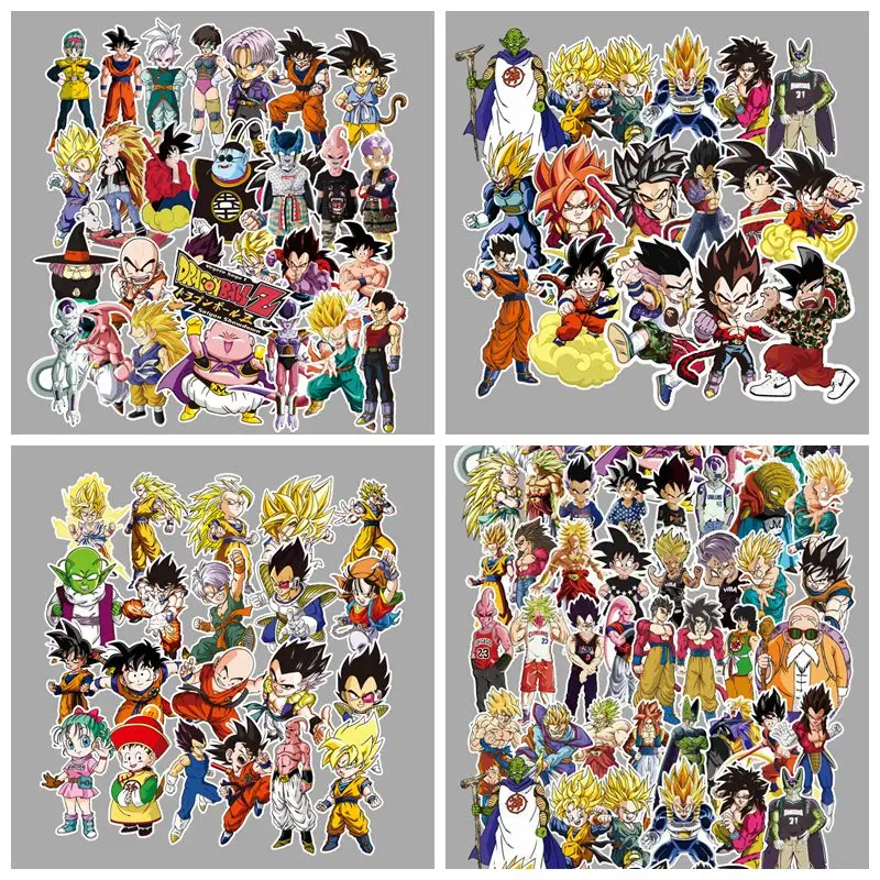 Наклейка s Pack Dragon Ball Z Аниме граффити наклейка скрапбук чемодан скейтборд ноутбук крутая Водонепроницаемая наклейка игрушка для детей
