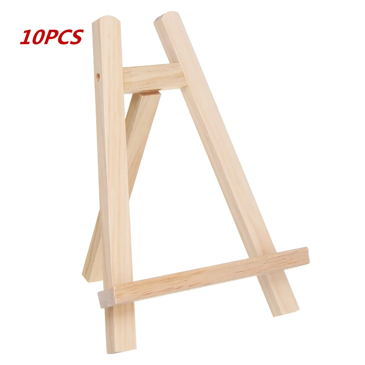 10pcs 19,5x28 см мини деревянный мольберт для Покраска дерева художественный мольберт Свадебные настольные таблички Стенд Дисплей Держатель вечерние украшения Triange мольберт - Цвет: 10pcs