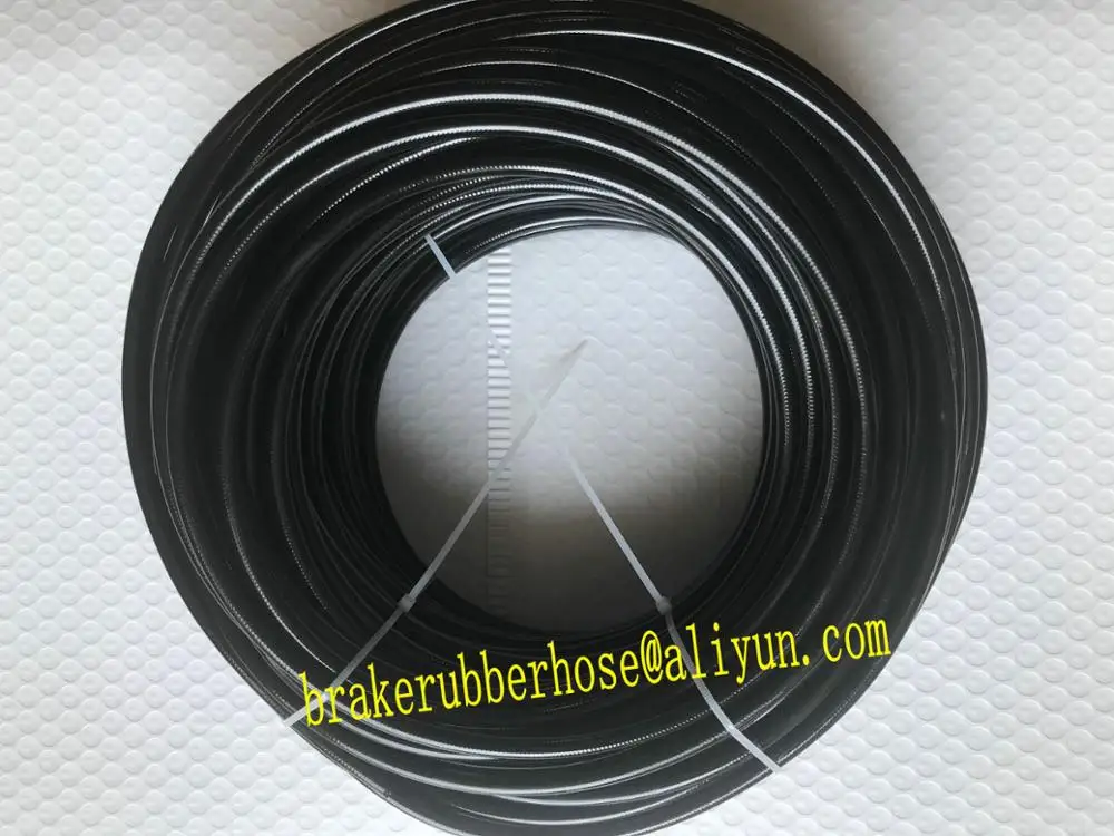 AN3 автомобильный мотоцикл 1/" 304 проволока из нержавеющей стали ptfe плетеная ПВХ покрытая Тормозная Линия топливная линия 1 м