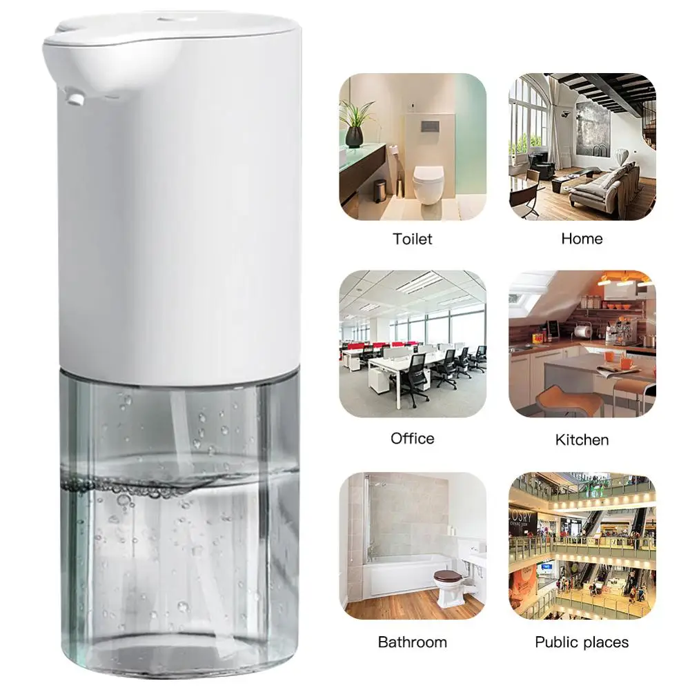 

Automatic Induction Sensor Foaming Soap Dispenser Infrared Foam Sinks IPX3 Soap Dispensers for Bathroom Kitchen