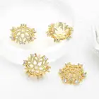 10 мм 14K золота латунь с фианитами, высокое качество, сделай сам, ювелирное изделие, аксессуары Findings, оптовая продажа