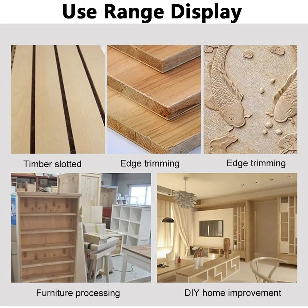 

Electric Hand Trimmer Router Wood Carving Machine With Carrying Case Woodworking Wood Milling Slotting Machine Power Tools 800W