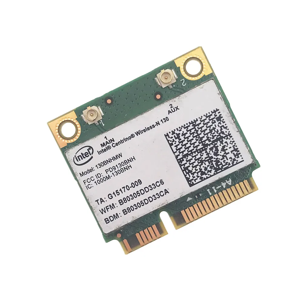 Wlan Wireless-N 130 wifi Support Bluetooth Adapter Mini PCI-E 802.11n Wifi Card for Intel Centrino 130BNHMW | Компьютеры и офис