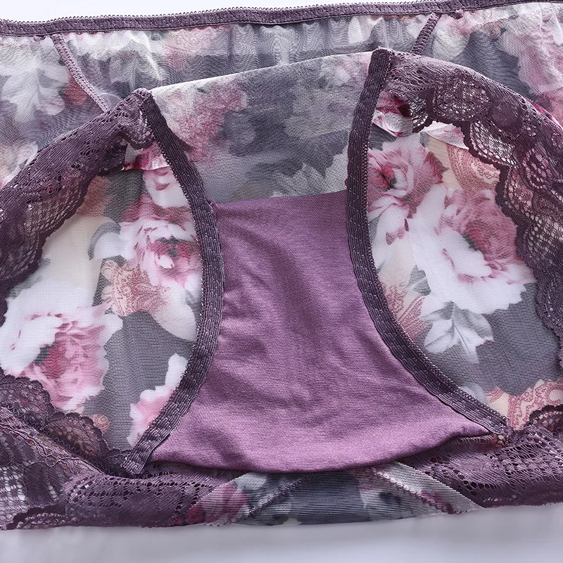 Сексуальные кружевные новые сетчатые Женские Треугольные кальсоны женские с
