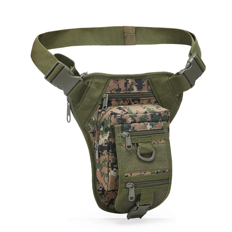 woodland digital Уличная многофункциональная походная охотничья поясная сумка Военная Тактическая Сумка для ног охотничий инструмент поясная сумка мотоциклетная спортивная сумка - Цвет: woodland digital