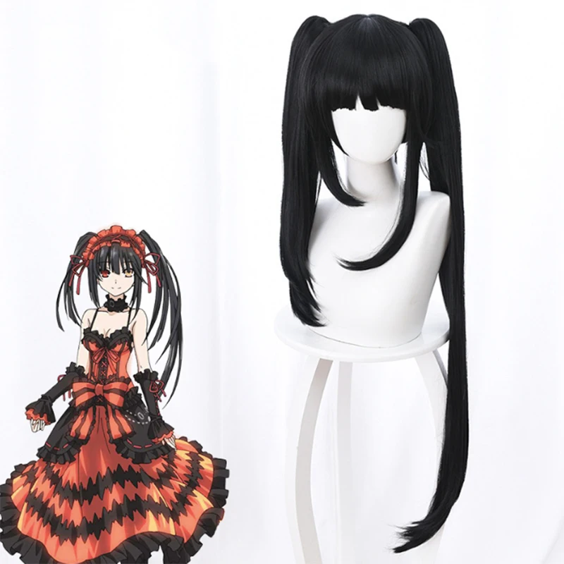 

Anime Date A Live 3 Cosplay Wigs Kurumi Tokisaki Cosplay Heat Resistant Synthetic Wig Halloween Carnival Party Nightmare Wig