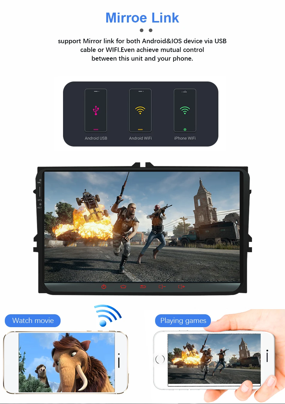 Eunavi 4 г 64 г Android 9 2 Din автомагнитола Стерео gps для VW Passat B6 CC Polo GOLF 5 6 Touran Jetta Tiguan Magotan сиденье DSP без DVD