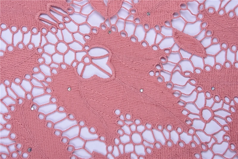 New Light Purple African Lace Fabric Water Soluble Guipure French Lace Fabric High Quality Nigerian Lace Fabric For WeddingA1668