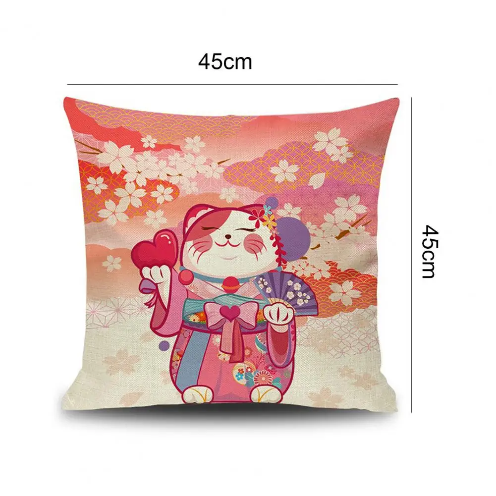 Чехол для подушки Lucky Cat в японском этническом стиле декоративный чехол дивана