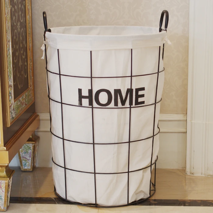 Корзина из кованого железа zakka винтажная корзина для хранения игрушек в стиле