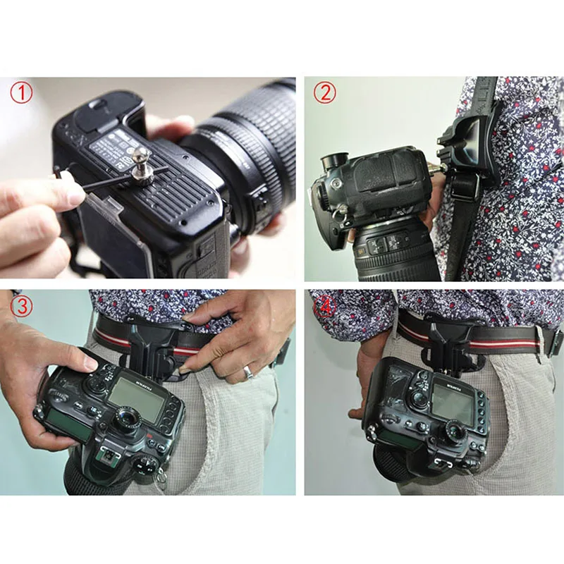 Ремень для камеры с пряжкой на поясной ремень|Моноподы| |
