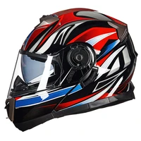 gxt helmet motorcycle men racing modular dual lens motocross moto helmet full face helmets flip up casco moto capacete casque