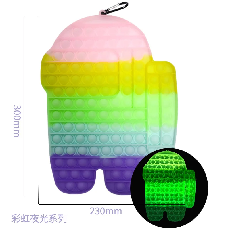 Juguete antiestr&eacute;s para ni&ntilde;os y adultos, juguete antiestr&eacute;s de 45CM que brilla en la oscuridad-5