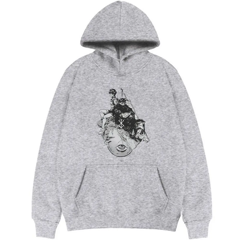 

Japan Anime Berserker Print Hoodie Pattern Clothes Cartoon Streetwear Men Off White Hoody Sweatshirt Man In Bearskin Tracksuit