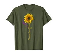 hippie sunflower pancreatic cancer awareness shirt