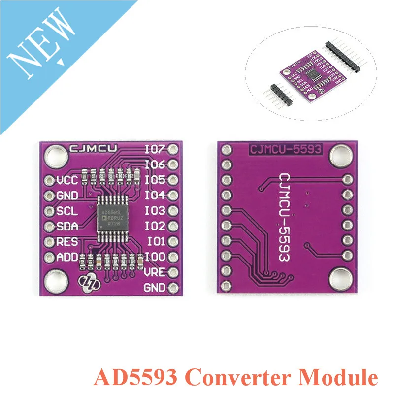 Модуль преобразователя AD5593 ADC DAC 8-канальный 2-битный аналоговый в цифровой