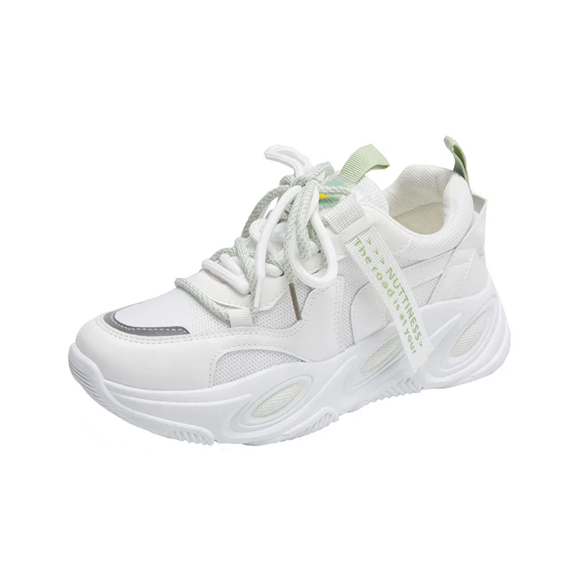 

2020 Autumn New Luminous Mesh Comfortable Breathable Korean Version of The Trend Casual White Shoes Ins Casual Sneakers