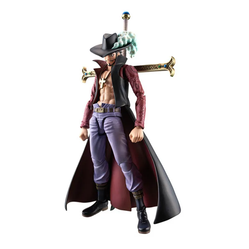 

One Piece Anime Character 18CM Full Joint Movable Dracule Mihawk Classic Boxed Action Figure Toy Doll Decoration Children's Gift
