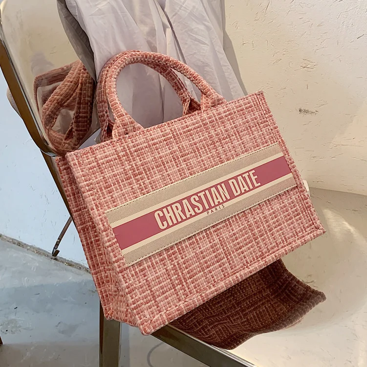 

Fashion Bag 2020 New Fashion Net Red Plaid Handbag Advanced Sense Foreign Style Underarm Bag Korean Tote Bag