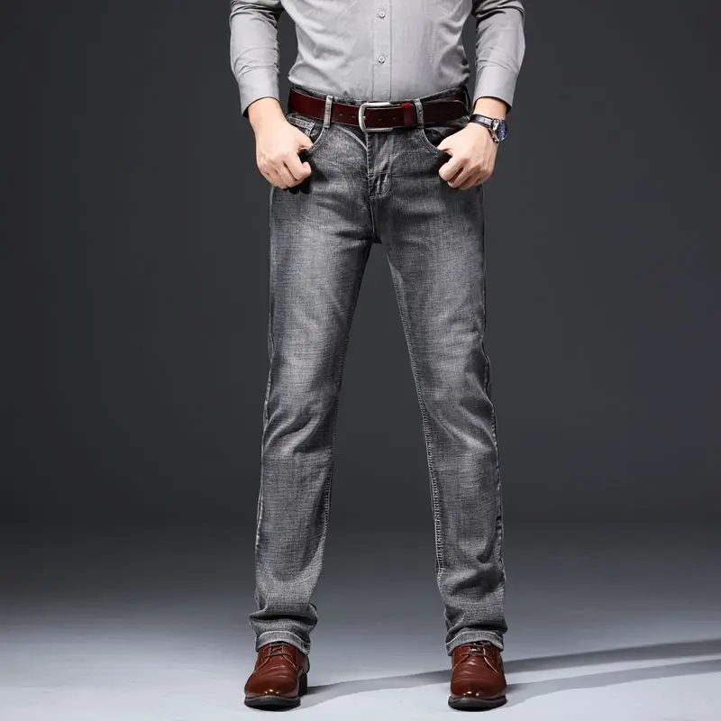2020 Новое поступление высококачественные хлопковые прямые эластичные джинсы