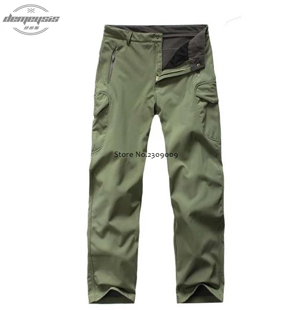green pants Военная форма, камуфляжный костюм, ветронепроницаемые теплые армейские куртки для мужчин и женщин, походная охотничья куртка, тактические тренировочные штаны - Цвет: green pants