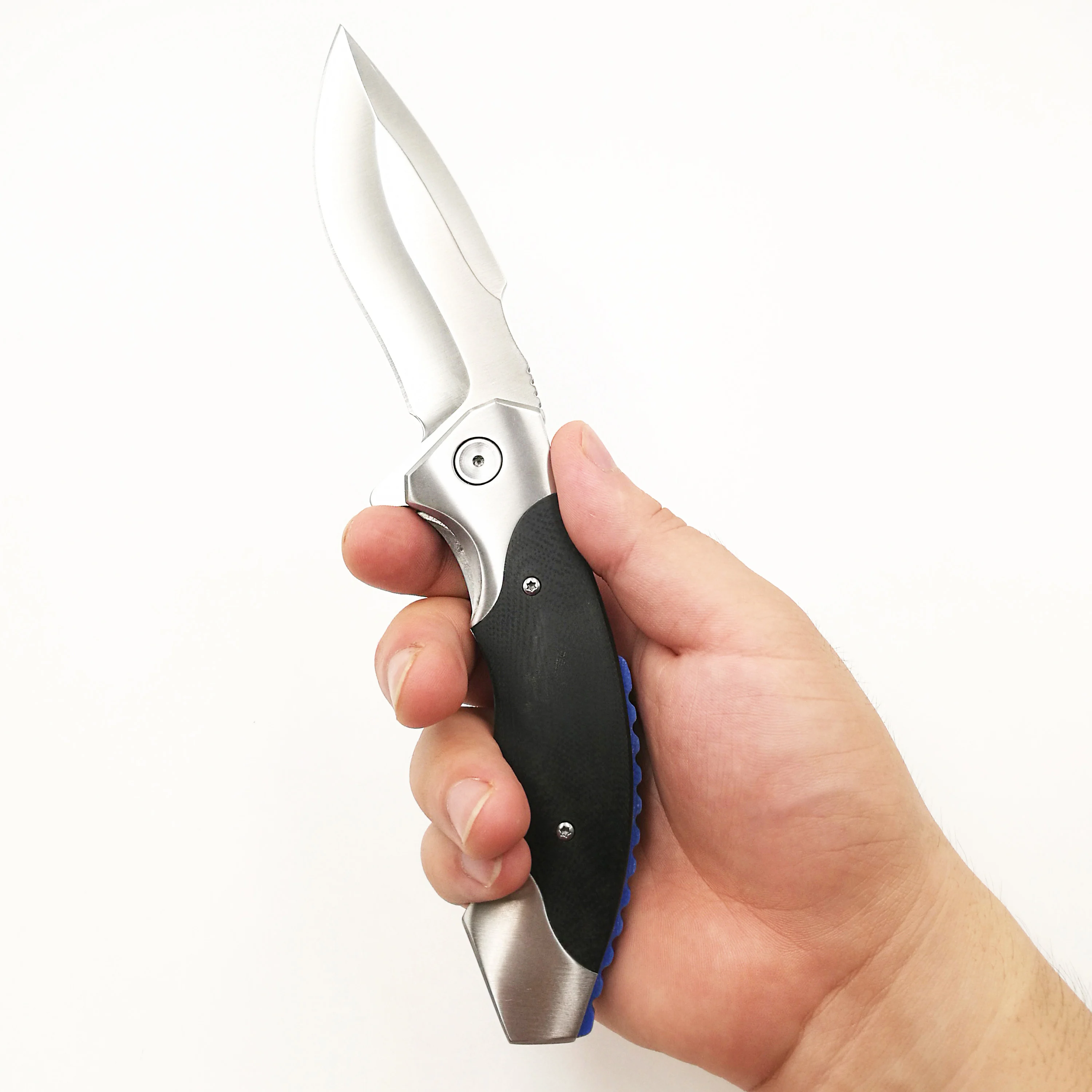 Тактический складной нож JSSQ карманный Клинок с лезвием из стали 9Cr18Mov рукояткой G10