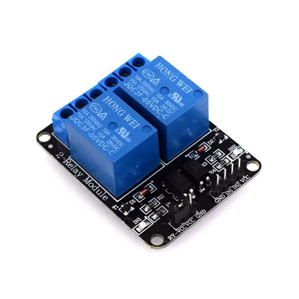 2-полосная триггерный релейный модуль 5v с изоляция оптопары для защиты реле