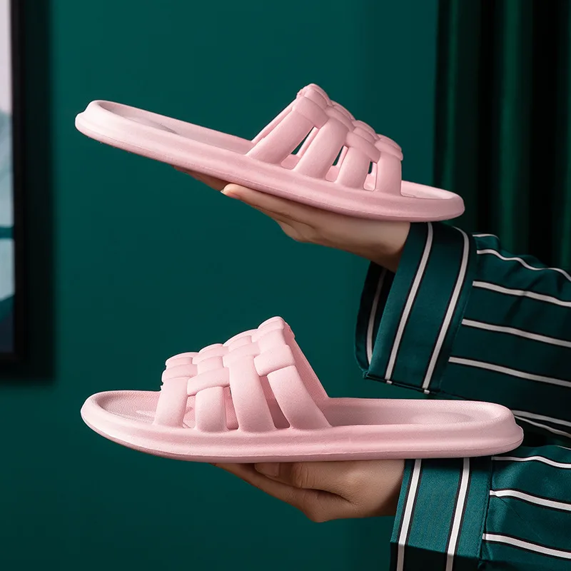 Домашние тапочки COWCOM Женские и мужские летние домашние Нескользящие на мягкой