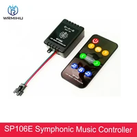 dc5 12v sp106e 9 key rf wireless remote control ws2811 ws2812b 1903 led magic led tape digital color music controller