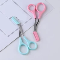 eyebrow trimmer scissor with comb facial hair removal grooming shaping shaver cosmetic makeup accessories eyebrow scissors